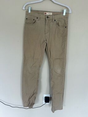 Levi s Boys 511 Slim Fit Soft Brushed Pants, Khaki, 16 (1615)